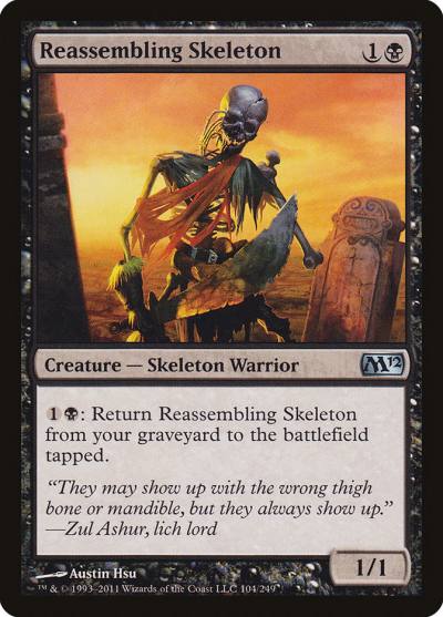 Reassembling Skeleton M12-104 Magic 2012 Magic card