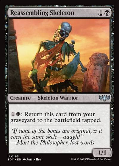 Reassembling Skeleton 195 Tarkir: Dragonstorm Commander Magic card