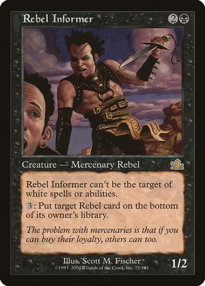 Rebel Informer 75 Prophecy Magic card