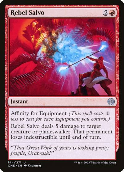 Rebel Salvo ONE-144 Phyrexia: All Will Be One Magic card