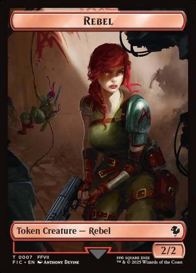 Rebel TFIC-7 Final Fantasy Commander Tokens Magic card