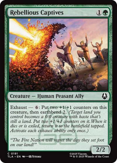 Rebellious Captives TLA-191 Avatar: The Last Airbender Magic card