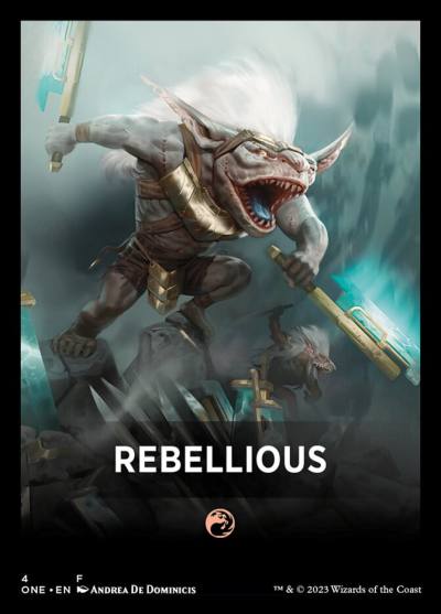 Rebellious FONE-4 Phyrexia: All Will Be One Jumpstart Front Cards Magic card