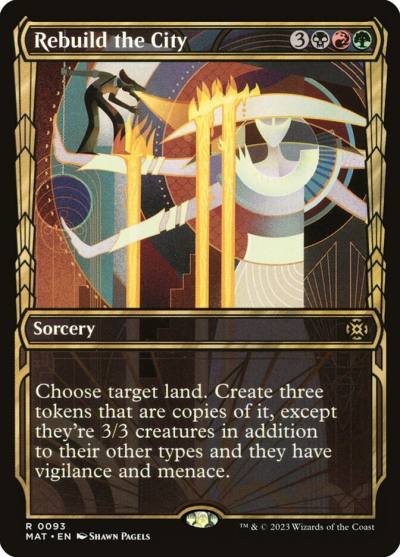 Rebuild the City MAT-93 March of the Machine: The Aftermath Magic card