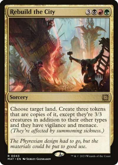 Rebuild the City PMAT-43P March of the Machine: The Aftermath Promos Magic card