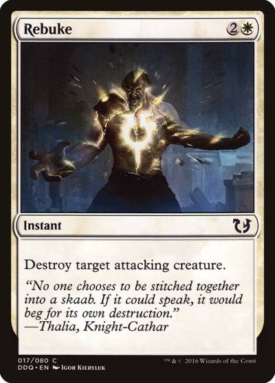 Rebuke DDQ-17 Duel Decks: Blessed vs. Cursed Magic card