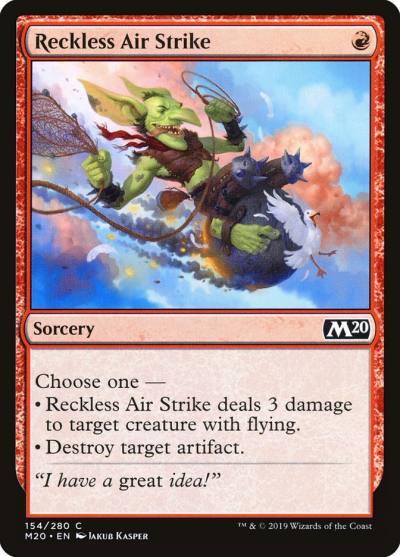 Reckless Air Strike M20-154 Core Set 2020 Magic card