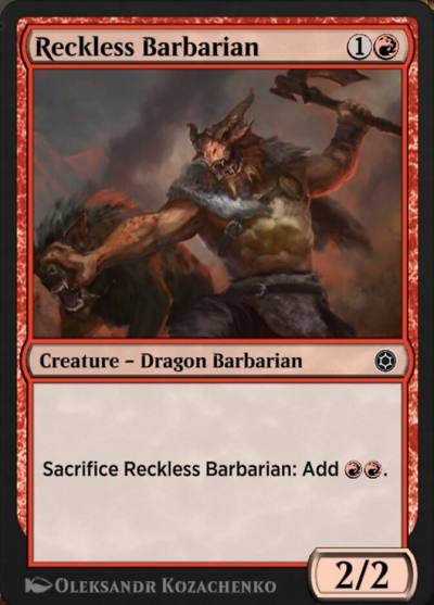 Reckless Barbarian HBG-187 Alchemy Horizons: Baldur's Gate Magic card