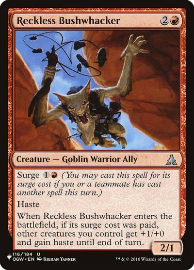 Reckless Bushwhacker PLST-OGW-116 The List Magic card