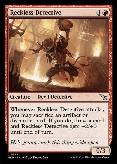 Reckless Detective 141 Murders at Karlov Manor Magic card