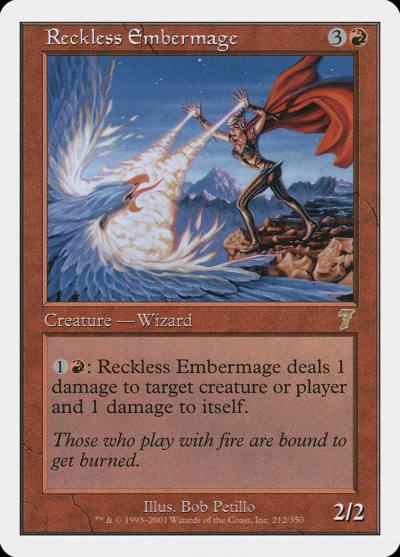 Reckless Embermage 7ED-212 Seventh Edition Magic card