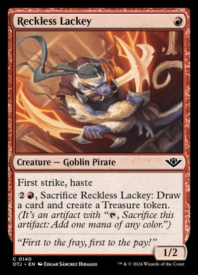 Reckless Lackey OTJ-140 Outlaws of Thunder Junction Magic card