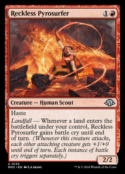Reckless Pyrosurfer MH3-133 Modern Horizons 3 Magic card