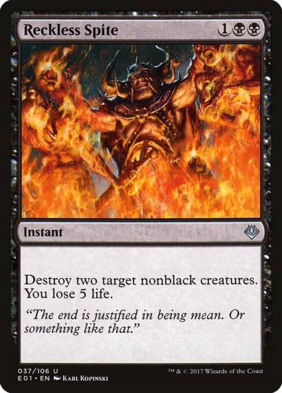 Reckless Spite E01-37 Archenemy: Nicol Bolas Magic card