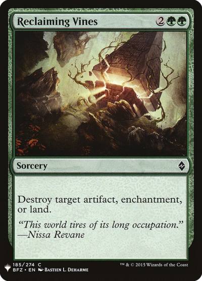 Reclaiming Vines PLST-BFZ-185 The List Magic card