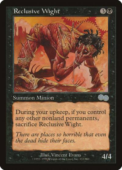Reclusive Wight USG-153 Urza's Saga Magic card
