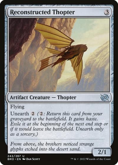Reconstructed Thopter 242 The Brothers' War Magic card