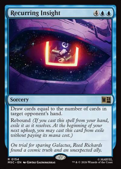 Recurring Insight MSC-154 Marvel Super Heroes Commander Magic card
