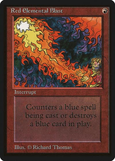 Red Elemental Blast LEB-170 Limited Edition Beta Magic card
