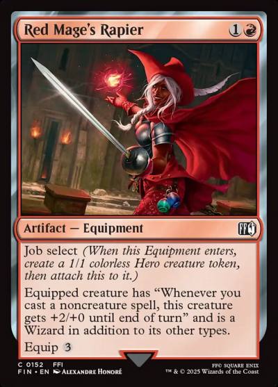 Red Mage's Rapier FIN-152 Final Fantasy Magic card