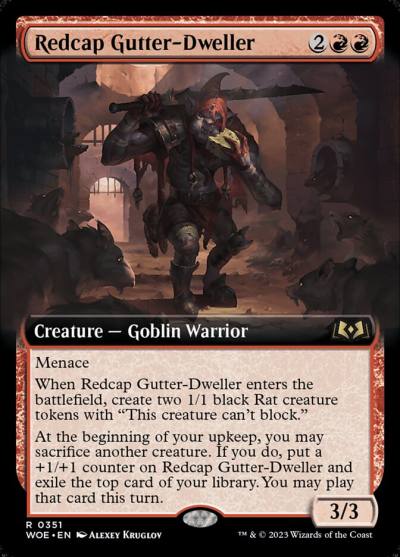 Redcap Gutter-Dweller WOE-351 Wilds of Eldraine Magic card