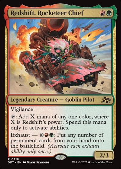 Redshift, Rocketeer Chief DFT-218 Aetherdrift Magic card