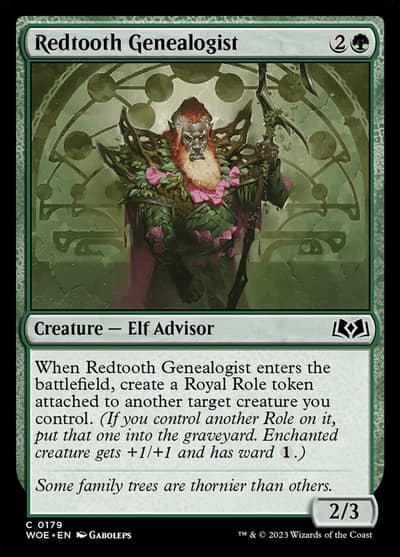 Redtooth Genealogist 179 Wilds of Eldraine Magic card