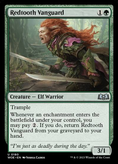 Redtooth Vanguard 180 Wilds of Eldraine Magic card