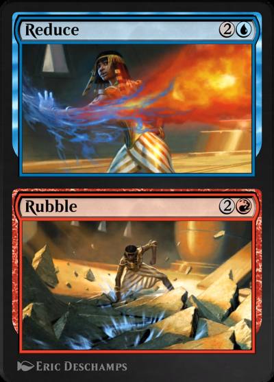 Reduce // Rubble AKR-254 Amonkhet Remastered Magic card