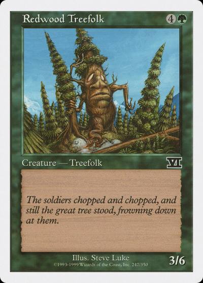 Redwood Treefolk 6ED-247 Classic Sixth Edition Magic card