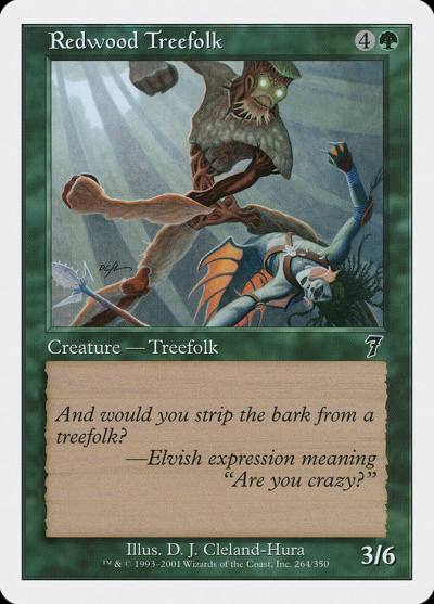 Redwood Treefolk 7ED-264 Seventh Edition Magic card
