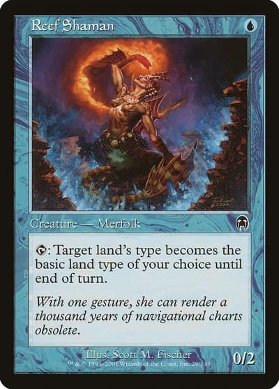 Reef Shaman 29 Apocalypse Magic card
