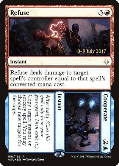 Refuse // Cooperate PHOU-156S Hour of Devastation Promos Magic card