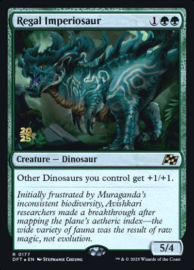 Regal Imperiosaur PDFT-177S Aetherdrift Promos Magic card