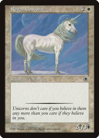 Regal Unicorn POR-22 Portal Magic card
