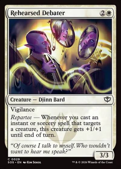 Rehearsed Debater SOS-29 Secrets of Strixhaven Magic card