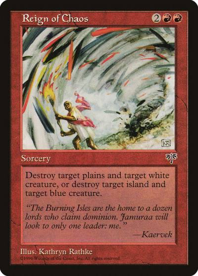 Reign of Chaos MIR-190 Mirage Magic card