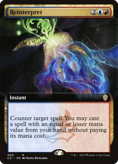 Reinterpret C21-400 Commander 2021 Magic card