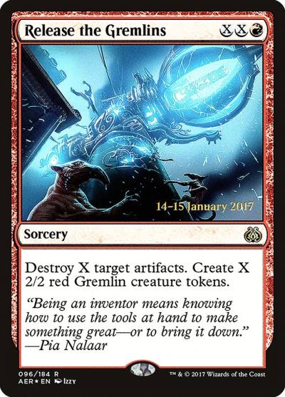 Release the Gremlins PAER-96S Aether Revolt Promos Magic card