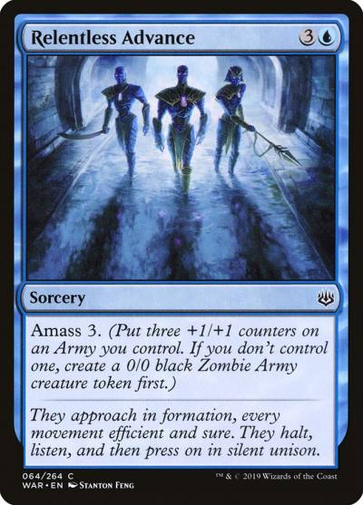 Relentless Advance WAR-64 War of the Spark Magic card