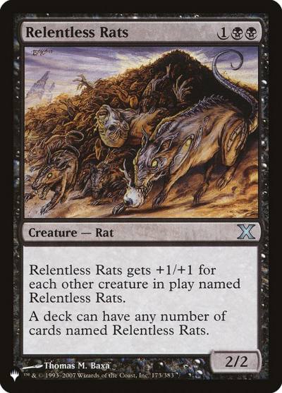 Relentless Rats PLST-1E-172 The List Magic card