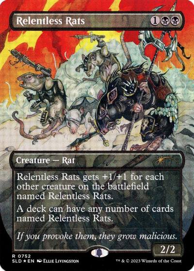 Relentless Rats SLD-752 Secret Lair Drop Magic card