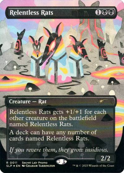 Relentless Rats SLP-11 Secret Lair Showdown Magic card