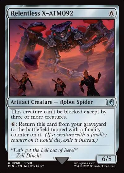 Relentless X-ATM092 FIN-268 Final Fantasy Magic card