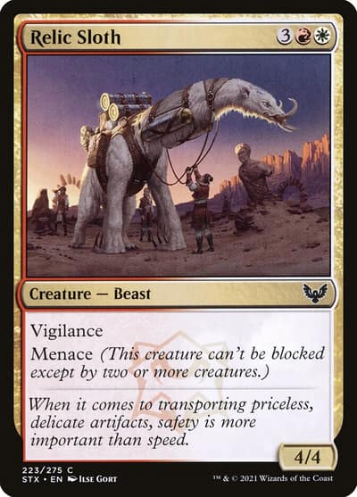 Relic Sloth 223 Strixhaven: School of Mages Magic card