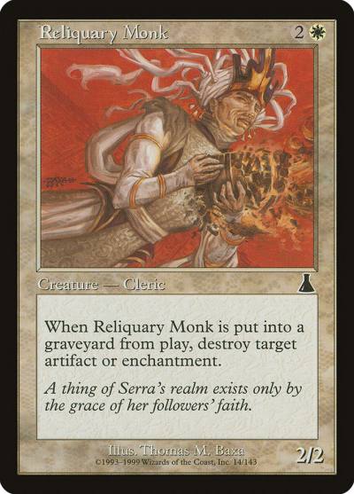 Reliquary Monk 14 Urza's Destiny Magic card
