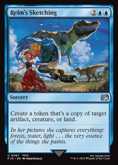 Relm's Sketching FIN-67 Final Fantasy Magic card