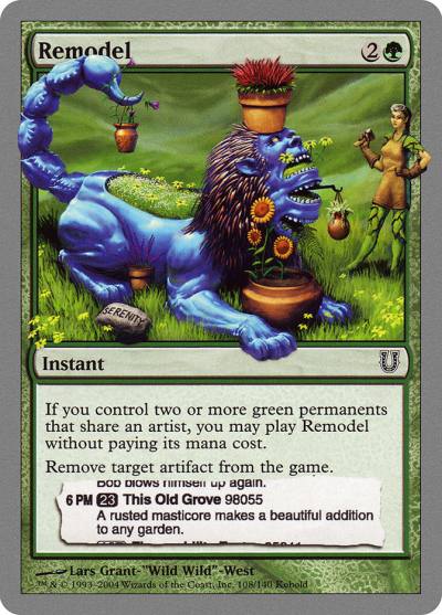 Remodel UNH-108 Unhinged Magic card