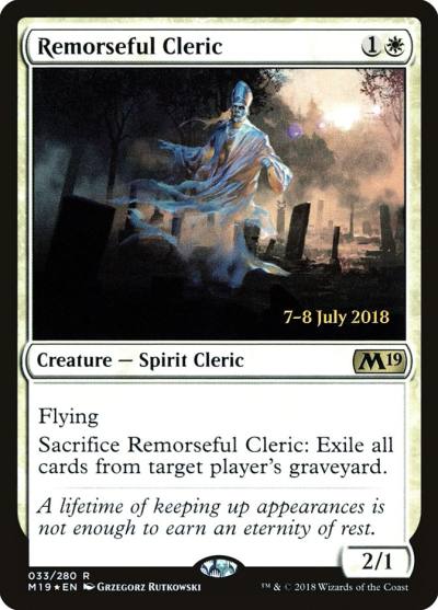 Remorseful Cleric PM19-33S Core Set 2019 Promos Magic card