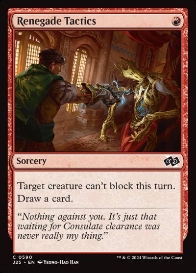 Renegade Tactics J25-590 Foundations Jumpstart Magic card